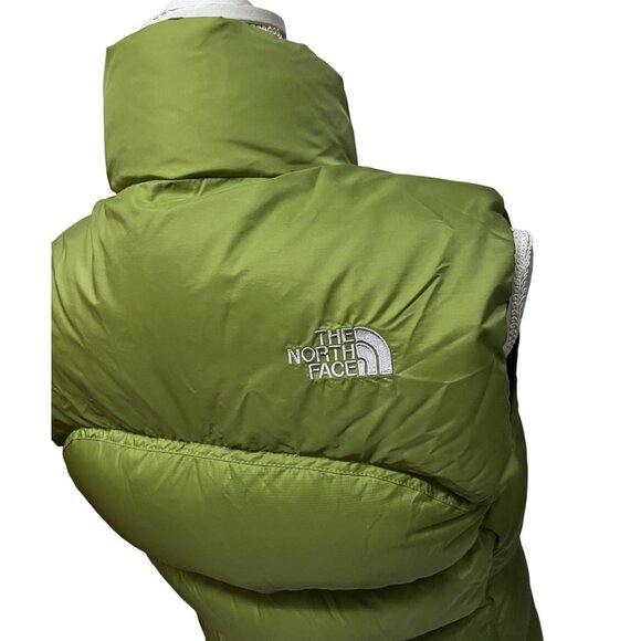 The North Face Womens Green Zip Up 700 Fill Goose Down Puffer Vest Jacket S/P - Picture 7 of 16